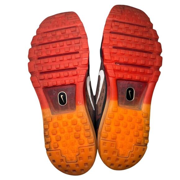 Nike Air Max 2014 Sneakers Men’s Running Shoes Anthracite Orange Gray Size 11